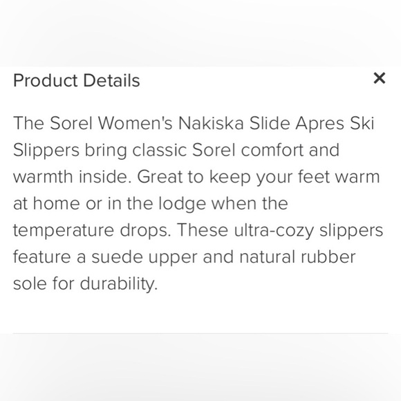 Sorel Nakiska slide Apres slippers gray size 6 - Picture 2 of 8